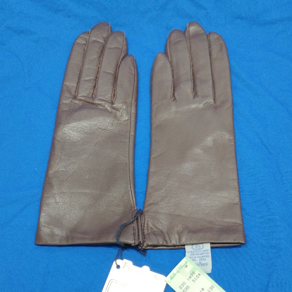 Vintage Fownes brown Leather Gloves